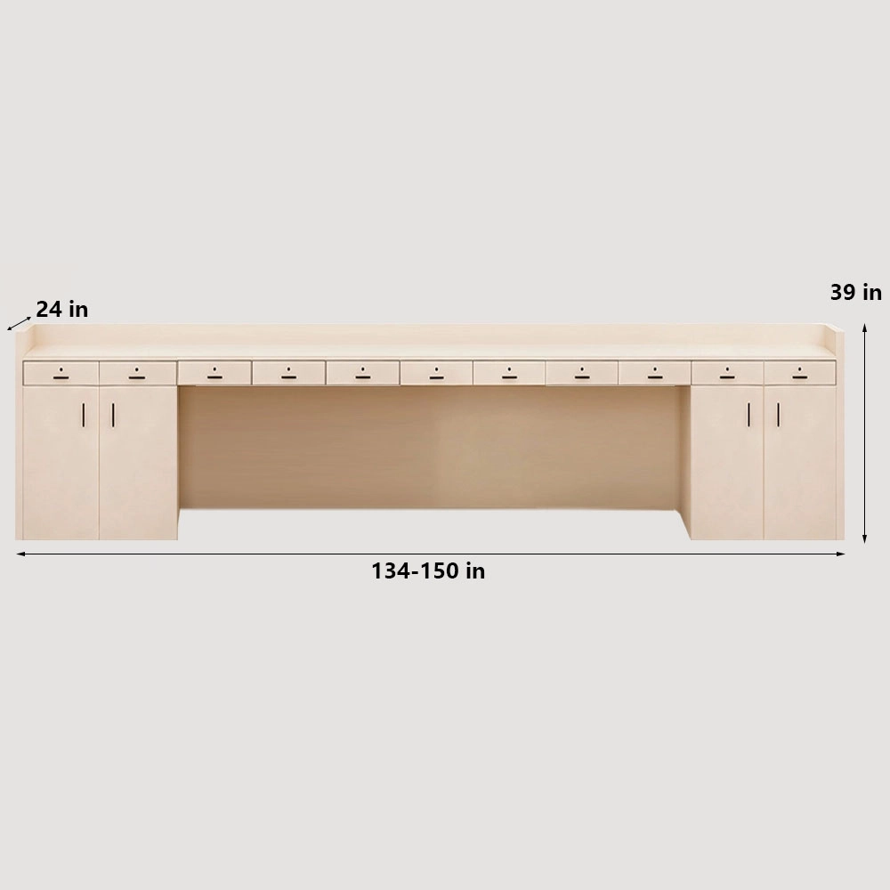 Front Desk Reception Counter For Cashier, Milk Tea &amp; Nail Salons - Customizable Designs - image 15