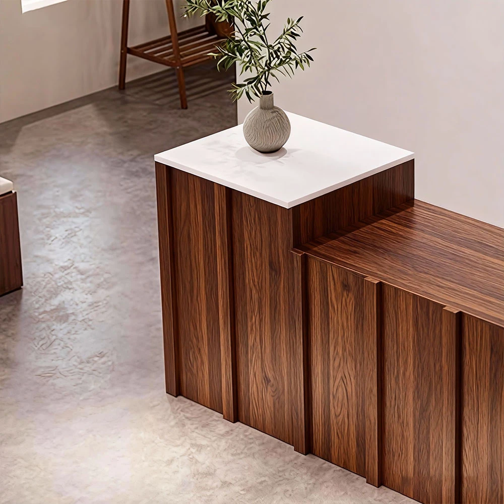 Modern Lacquer &amp; Cream Style Reception Desks For Clothing Stores - image 14