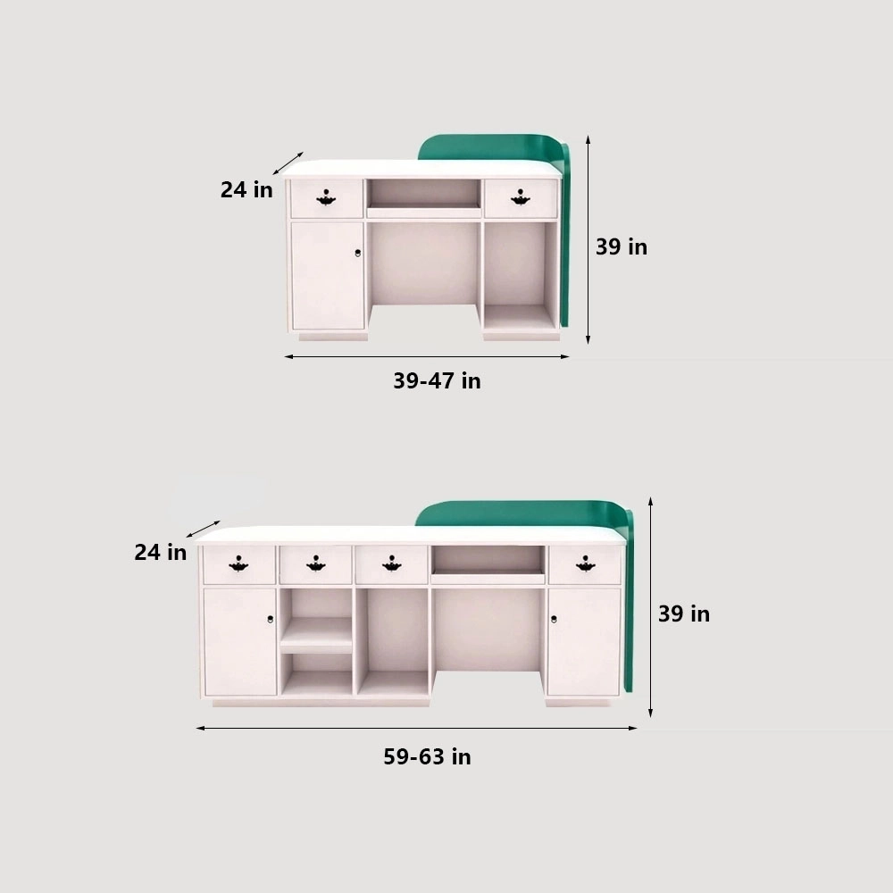 Professional Reception Counter- Small Front Desk For Office and Retail Reception Area - image 8