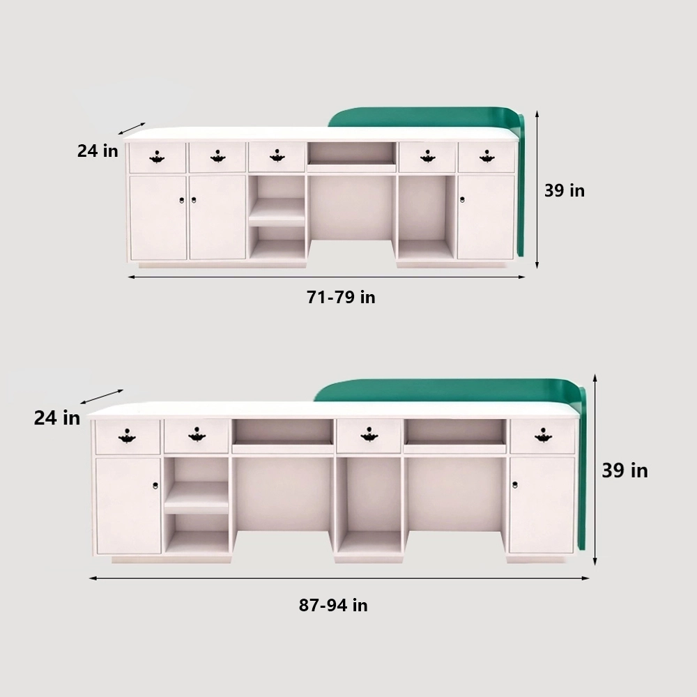 Professional Reception Counter- Small Front Desk For Office and Retail Reception Area - image 9