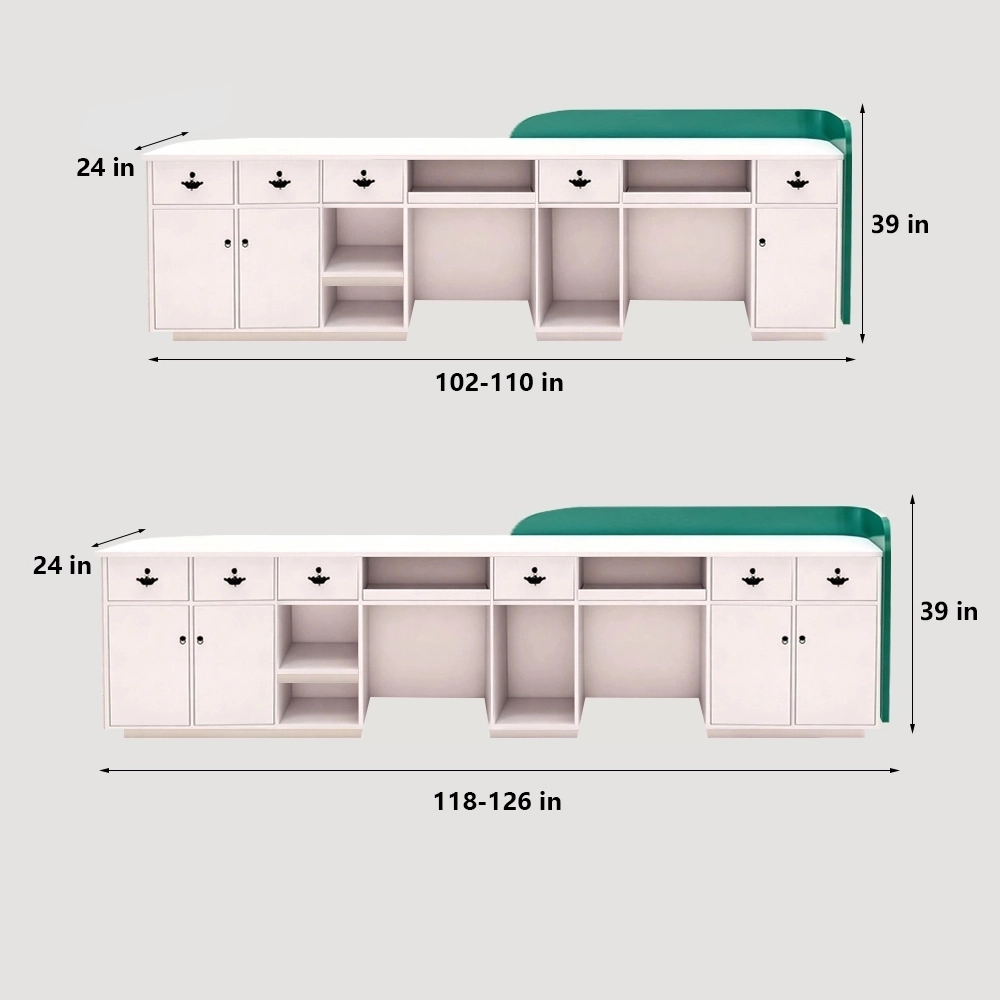 Professional Reception Counter- Small Front Desk For Office and Retail Reception Area - image 10