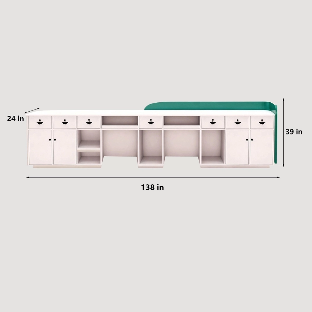 Professional Reception Counter- Small Front Desk For Office and Retail Reception Area - image 11