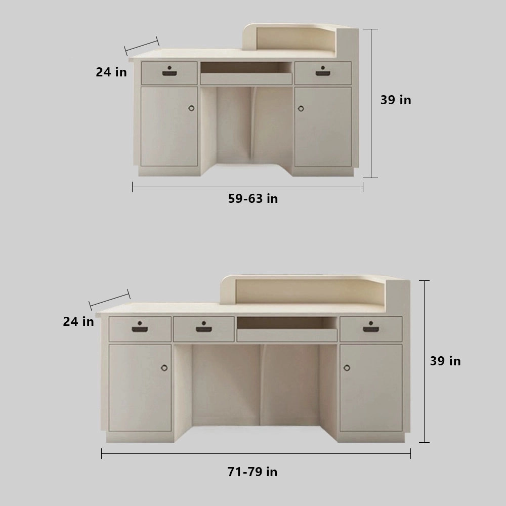 Modern Minimalist Reception Desk - image 13