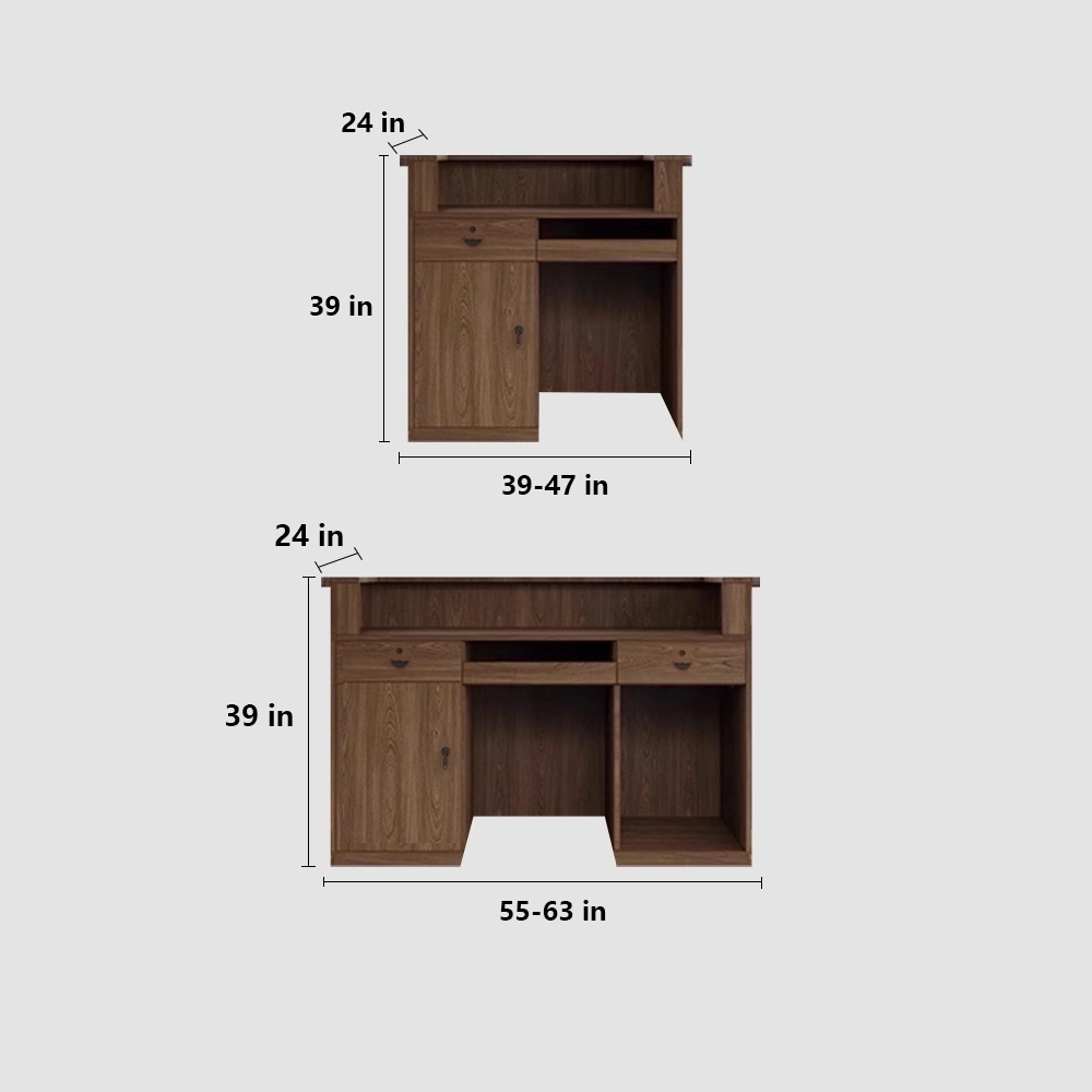 Solid Wood Boutique Counter - Women's Store &amp; Salon Reception Desk - image 4