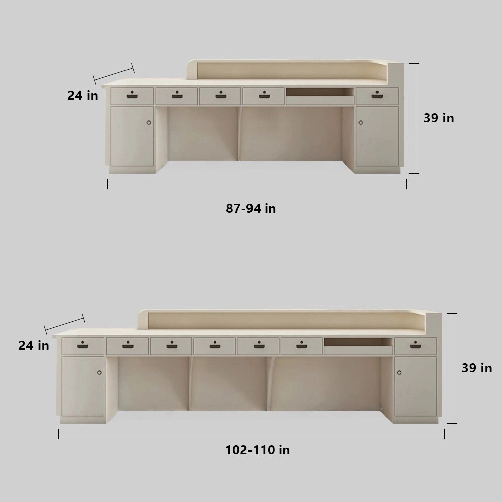 Modern Minimalist Reception Desk - image 14