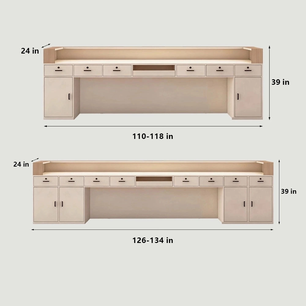 Luxury Cream Reception Desk -  Dance Studio &amp; Boutique Counter - image 9