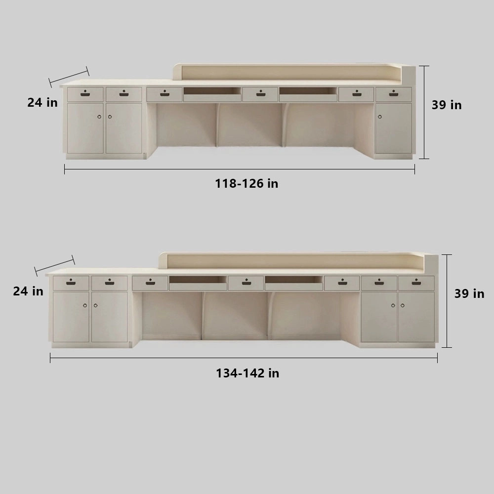 Modern Minimalist Reception Desk - image 15
