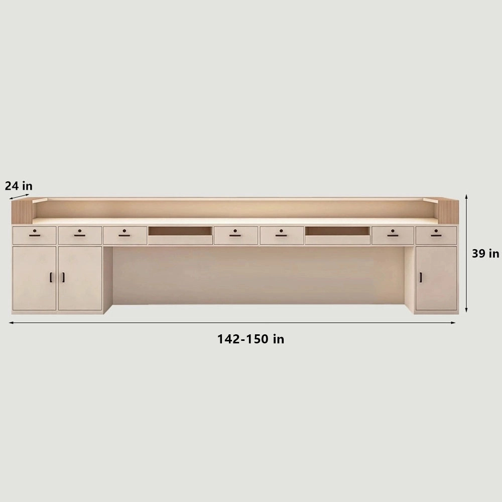 Luxury Cream Reception Desk -  Dance Studio &amp; Boutique Counter - image 10