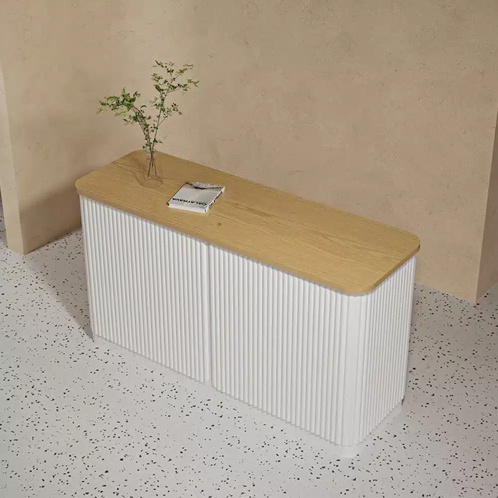 Simple Modern Store Small Lacquered Reception Desk - image 3