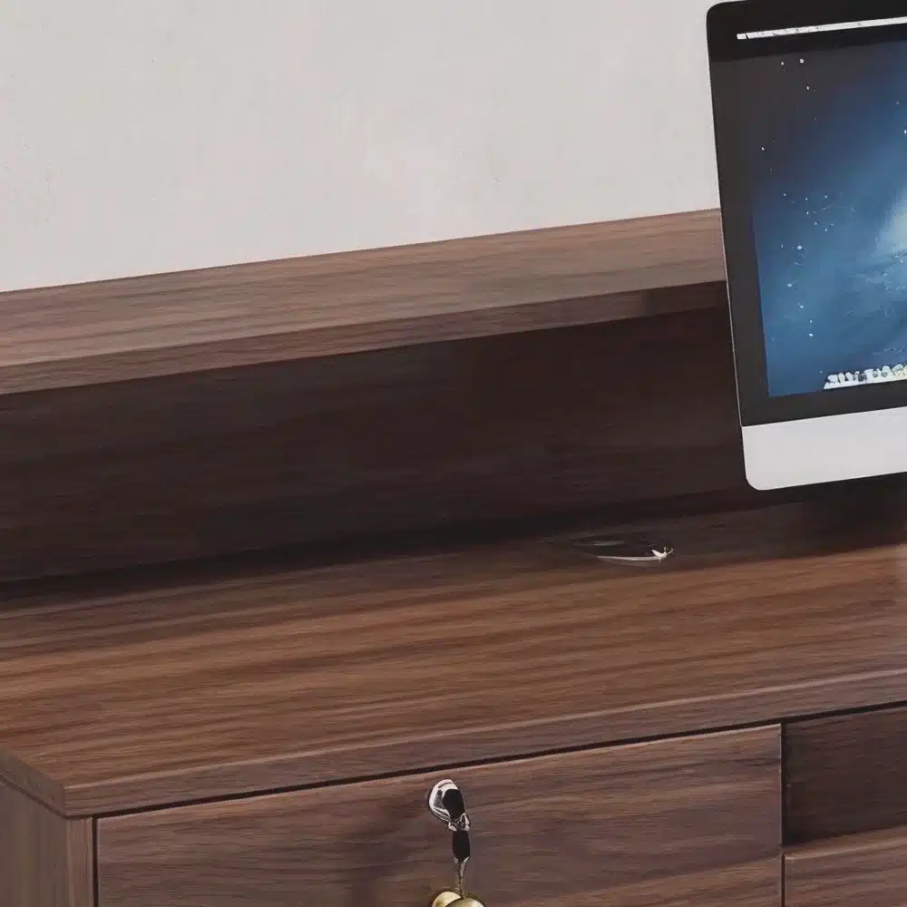 Retro Walnut-colored Cashier Counter - image 8