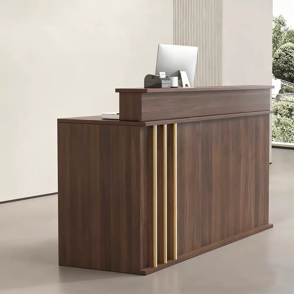 Retro Walnut-colored Cashier Counter - image 5