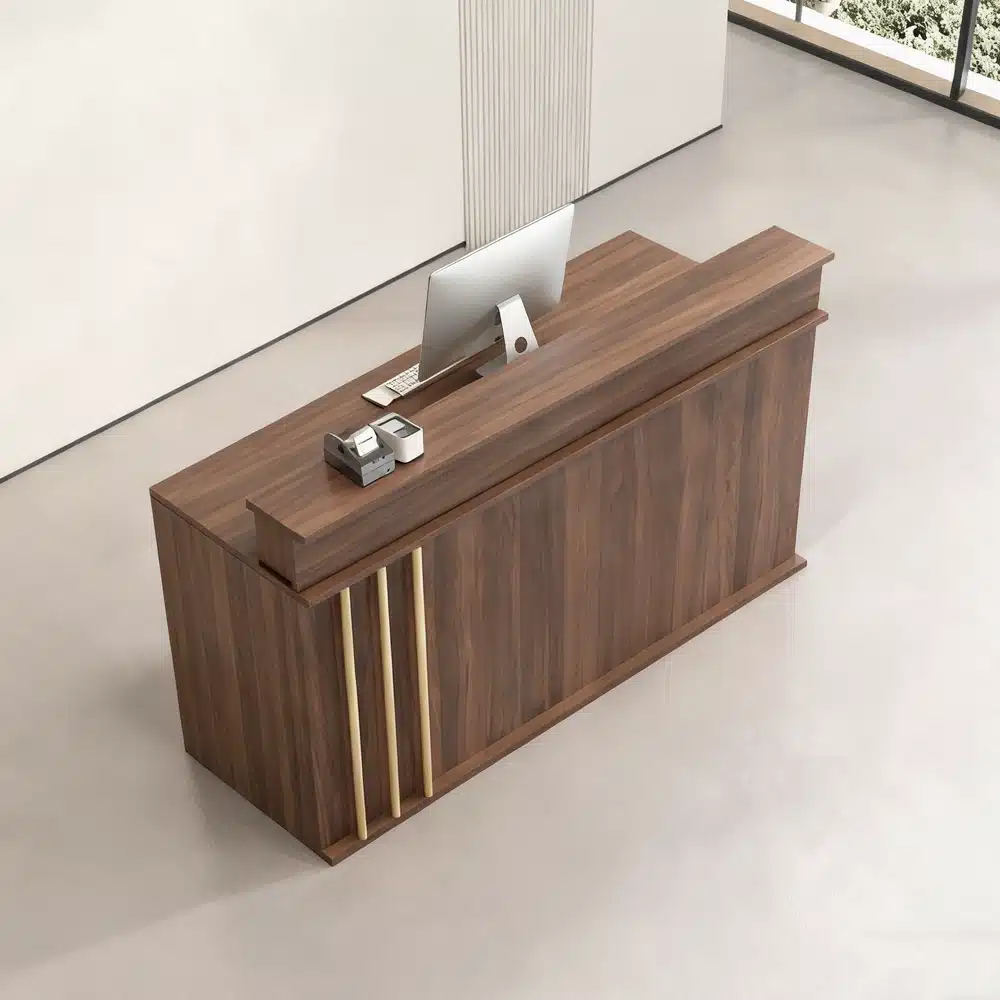Retro Walnut-colored Cashier Counter - image 4