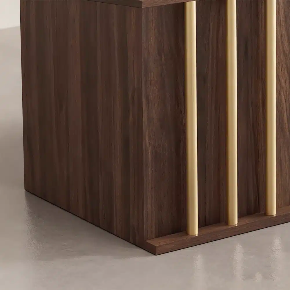 Retro Walnut-colored Cashier Counter - image 6