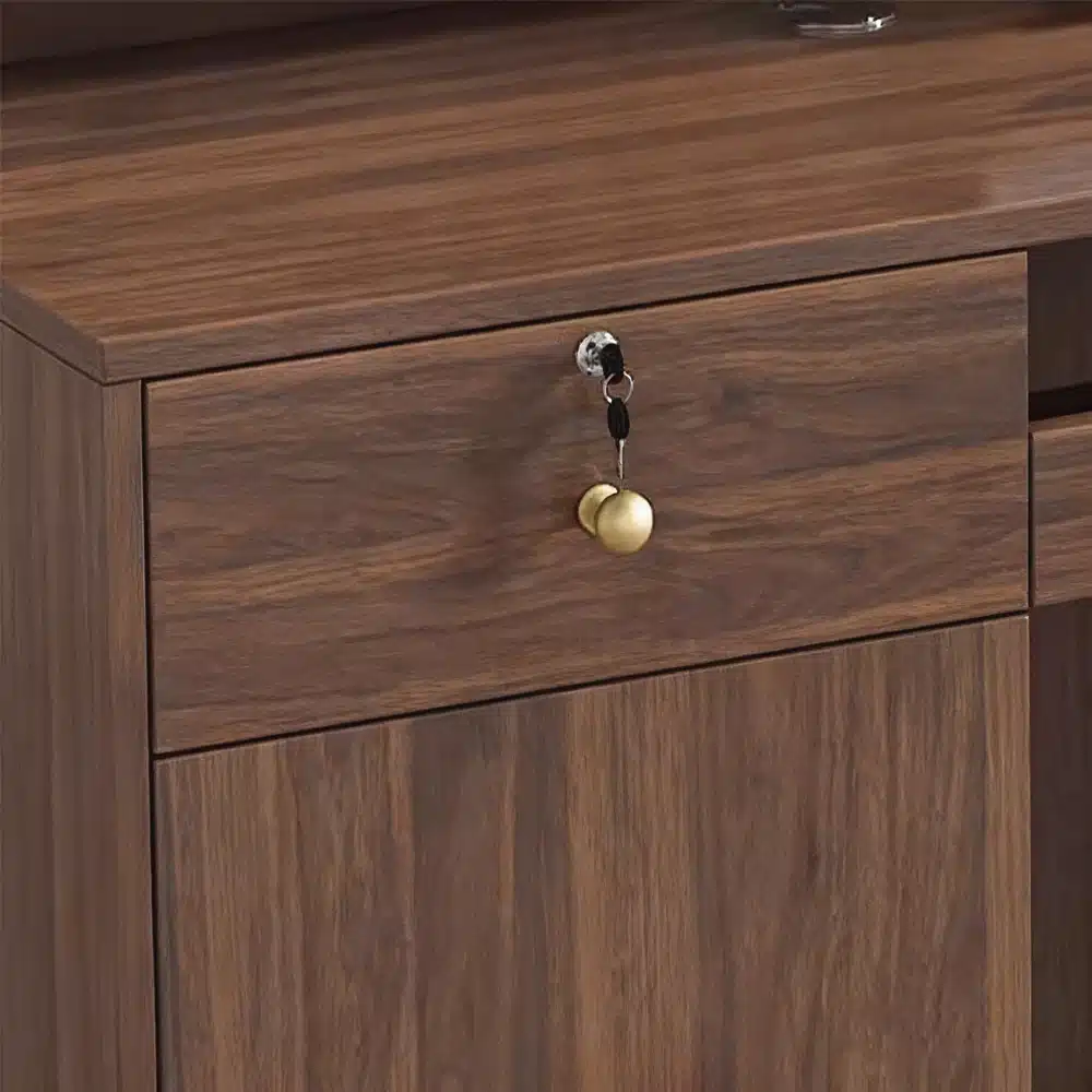 Retro Walnut-colored Cashier Counter - image 7