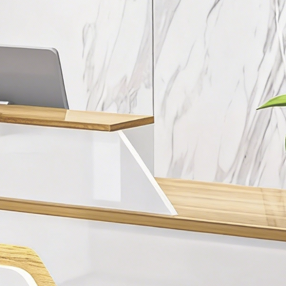 Classic And Versatile Rounded Cashier Reception Desk - image 6