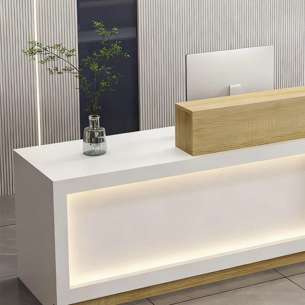 L-shaped High-end Reception Desk - image 4