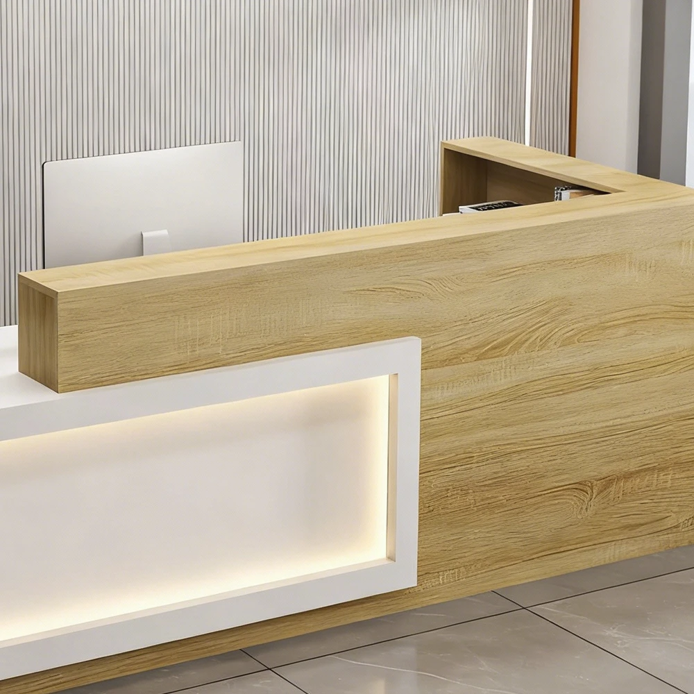 L-shaped High-end Reception Desk - image 6