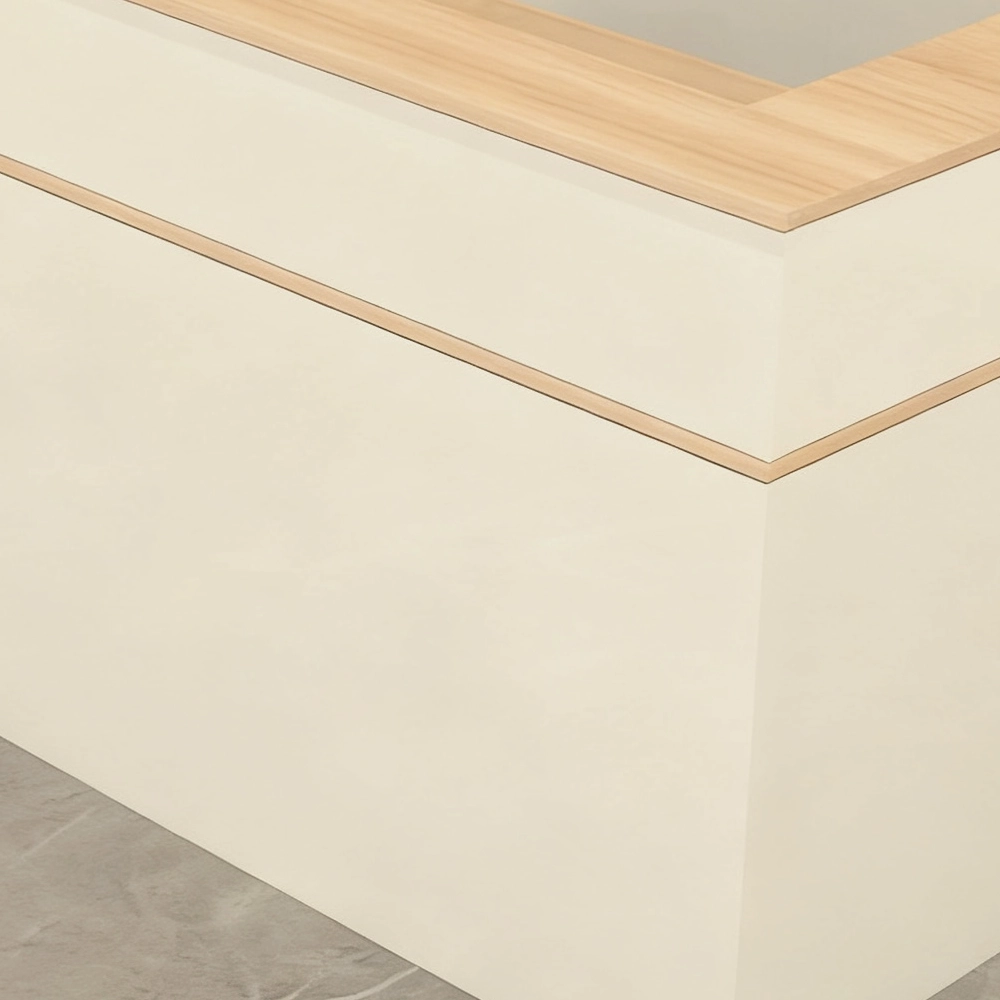 Lacquer Finish Corner Reception Desk - image 5