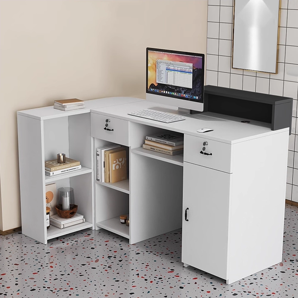 Modern L-Shaped Reception Desk For Small Shops - image 5