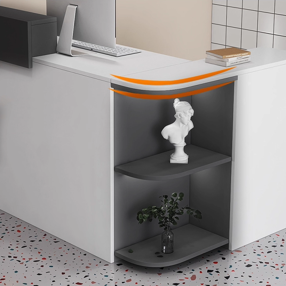 Modern L-Shaped Reception Desk For Small Shops - image 3