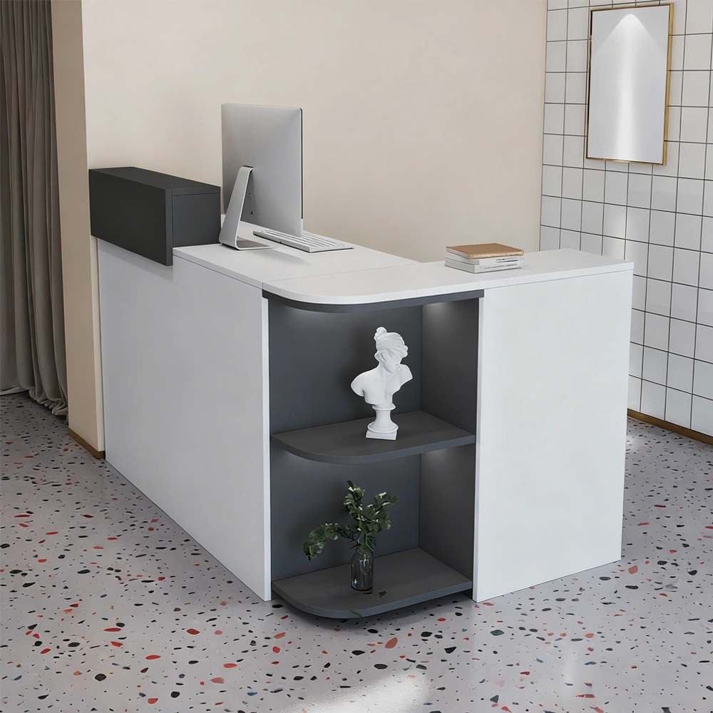 Modern L-Shaped Reception Desk For Small Shops - image 2