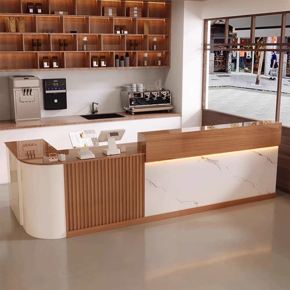 Multifunctional Commercial Corner Reception Desk - image 4