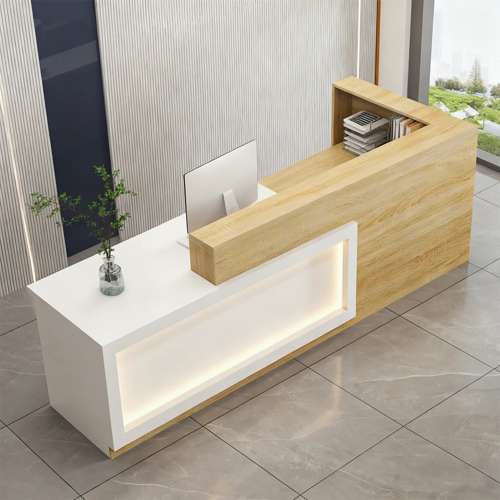 L-shaped High-end Reception Desk - image 2
