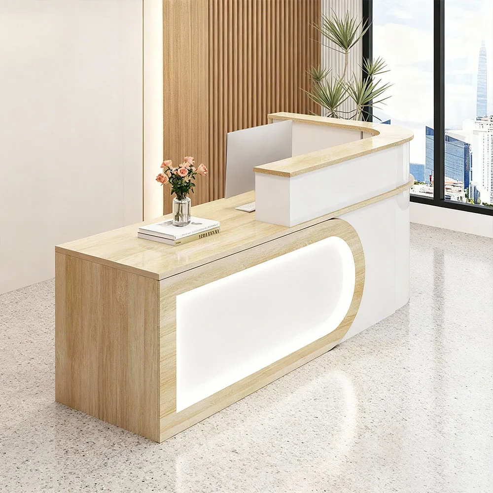 Commercial Curved Front Desk - Reception & Cashier Counter - image 2
