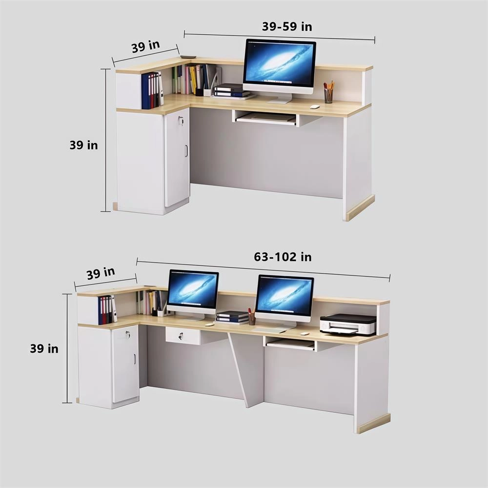 Small Modern Corner Cashier Desk For Shops - image 19