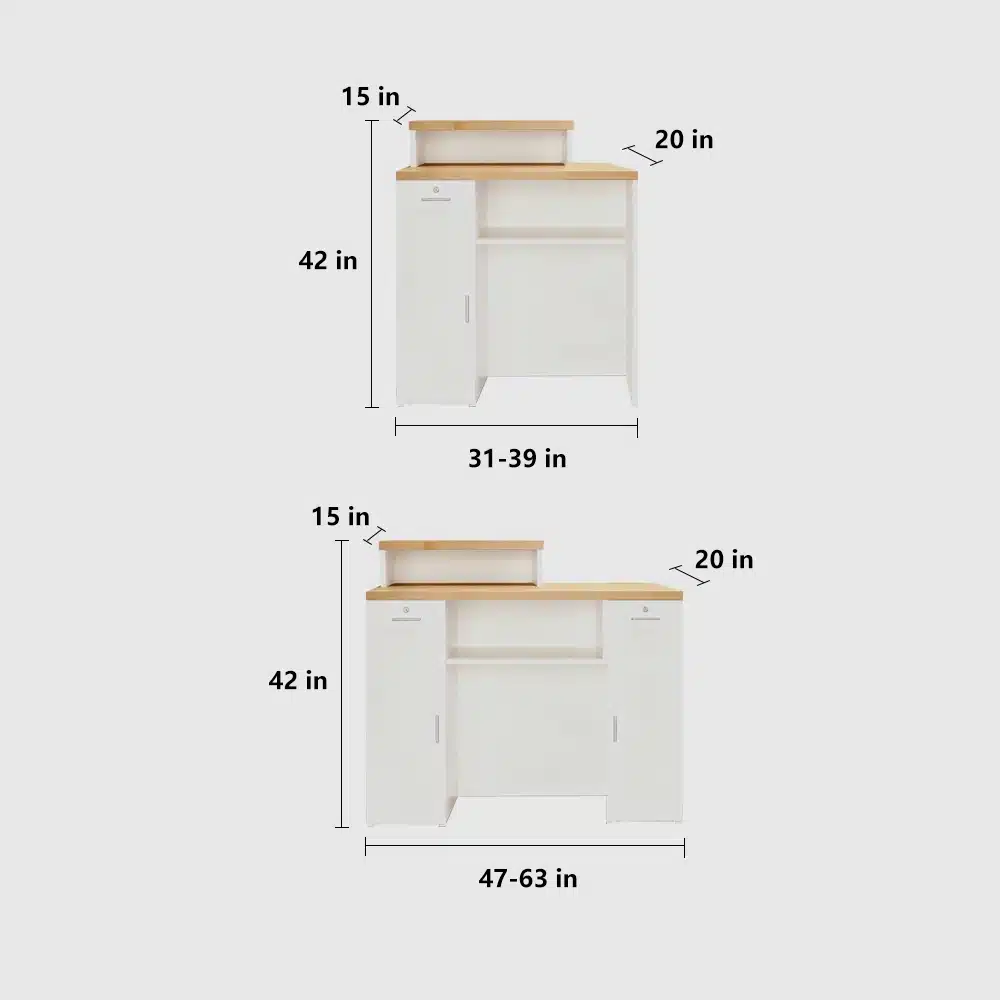 Luxury Cream-Style Small Commercial Cashier Counter - image 6