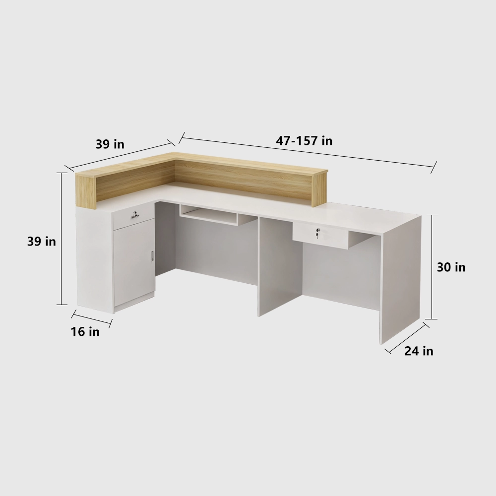 L-shaped High-end Reception Desk - image 7