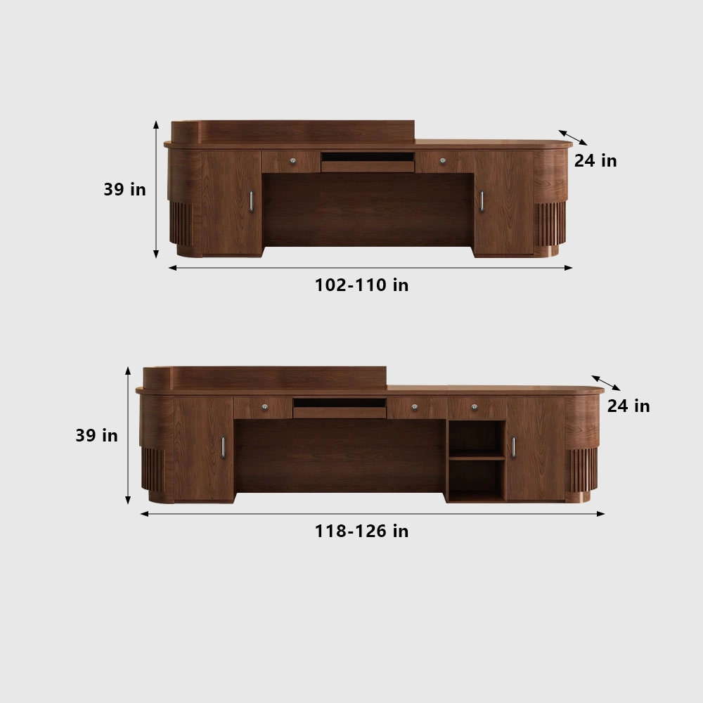 Minimalist Wabi Sabi Reception Counter - image 6