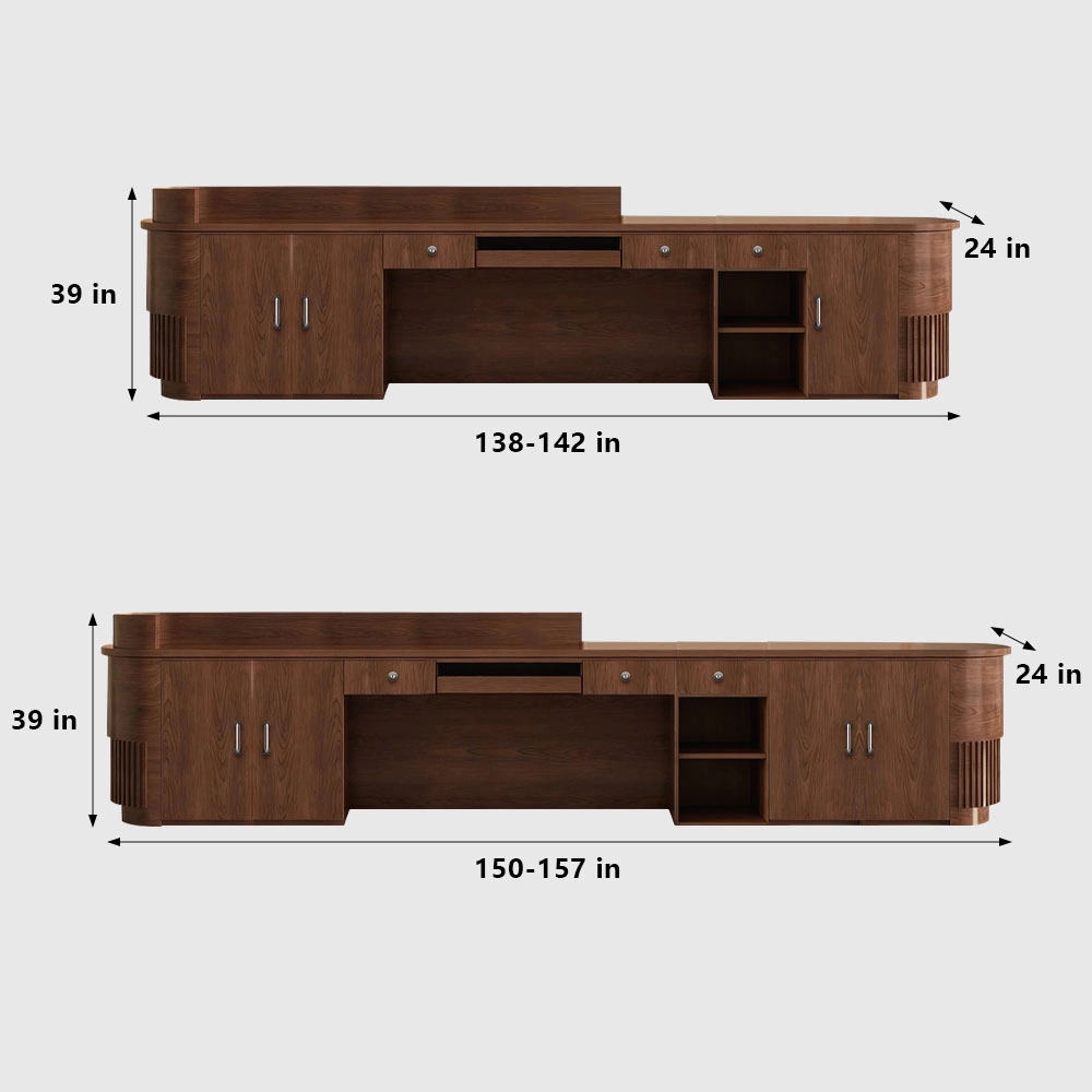 Minimalist Wabi Sabi Reception Counter - image 8