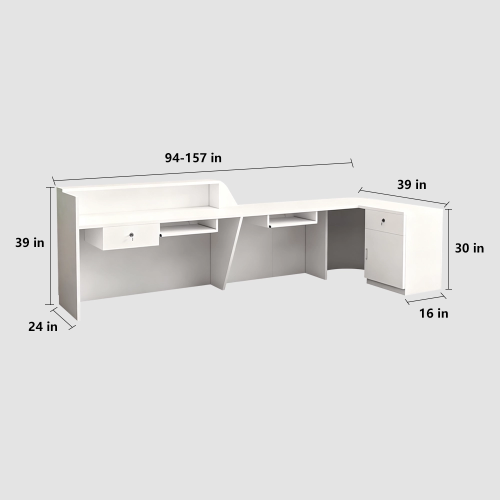 Luxury-featured Corner Reception Desk - image 9