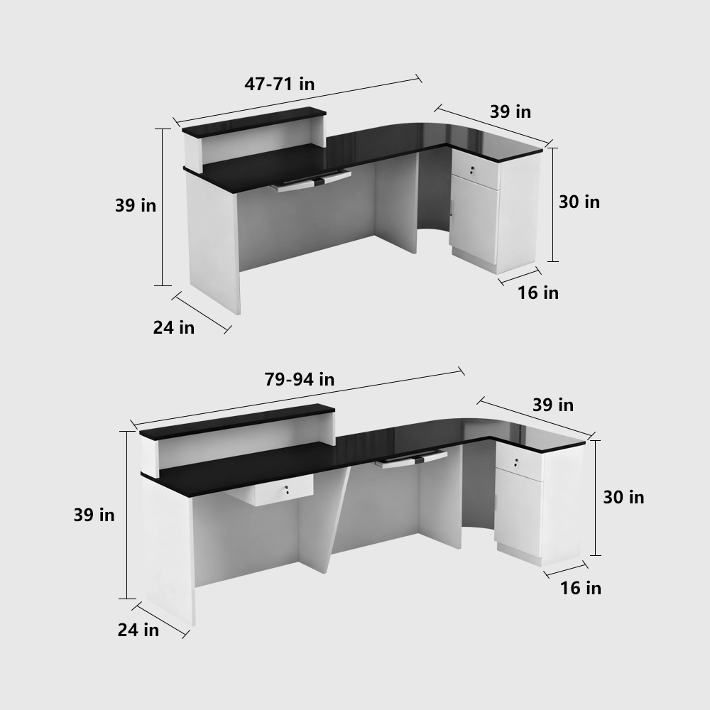 Stylish And Compact Cashier Reception Desk - image 7