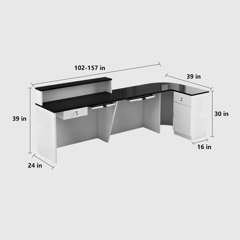 Stylish And Compact Cashier Reception Desk - image 8