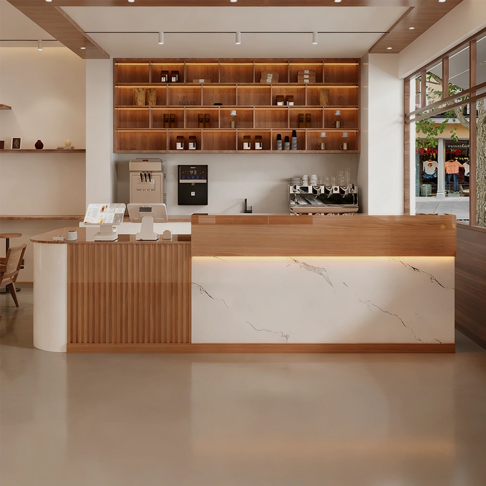 Multifunctional Commercial Corner Reception Desk - image 2