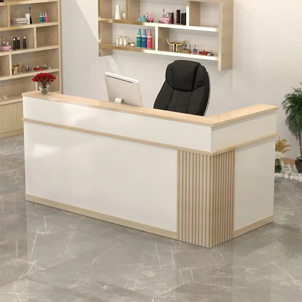 Small Modern Corner Cashier Desk For Shops - image 4