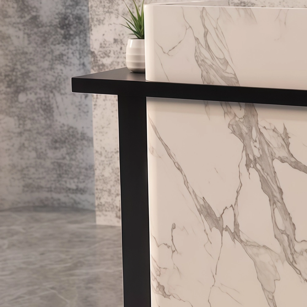 High-end Marble Company Reception Desk - image 5
