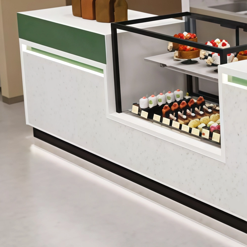 L-Shaped Bakery Cafe Counter & Display Case - image 4