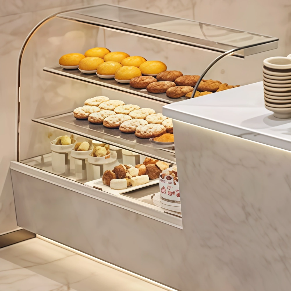 L-Shaped Bar Design for Modern Milk Tea & Bistro Cafes - image 3