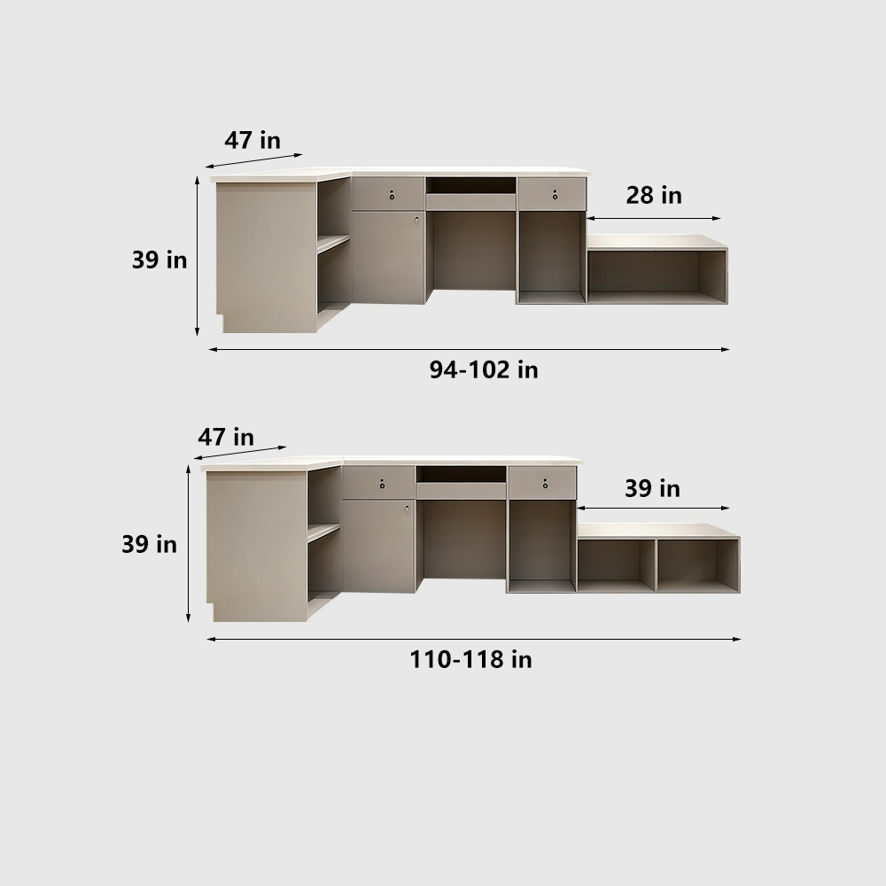 L-Shaped Bar Design for Modern Milk Tea & Bistro Cafes - image 7