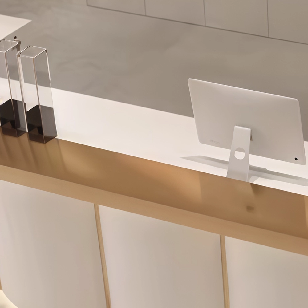Modern Cream Tone Bistro & Reception Desk - image 7