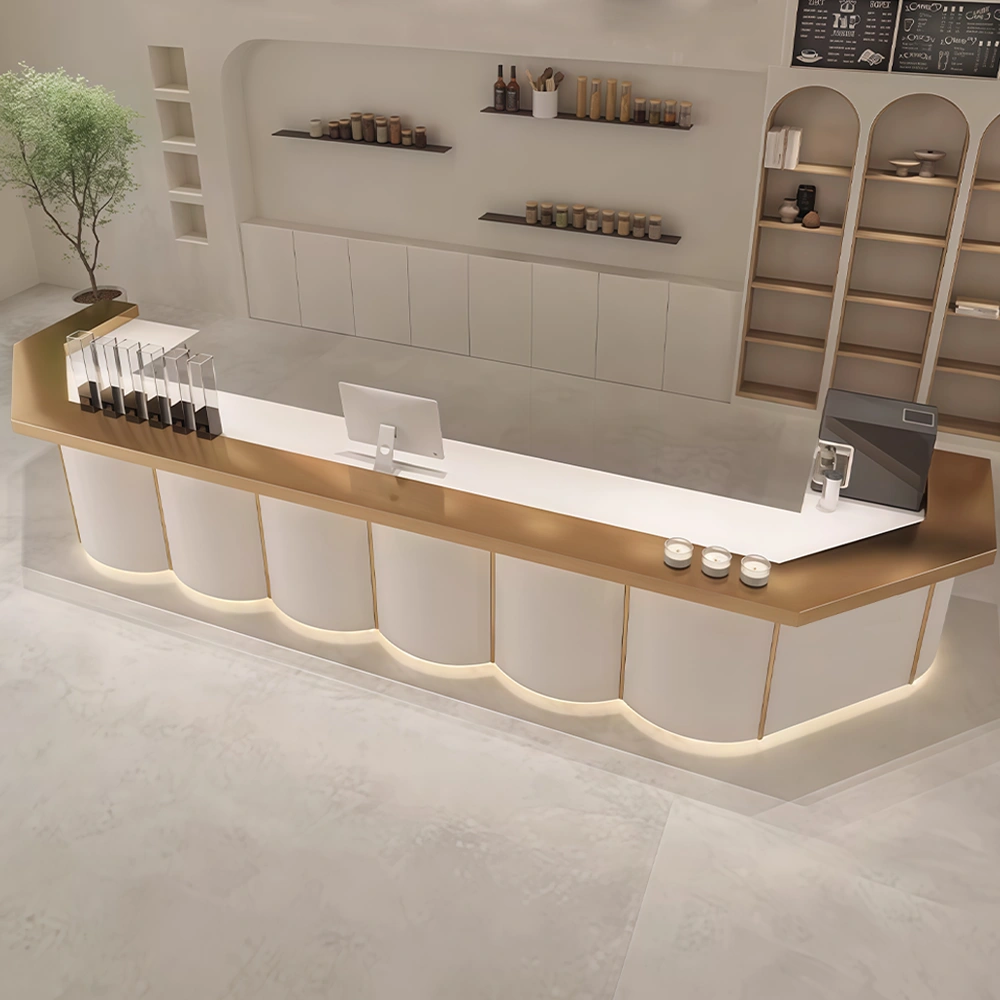 Modern Cream Tone Bistro & Reception Desk - image 4