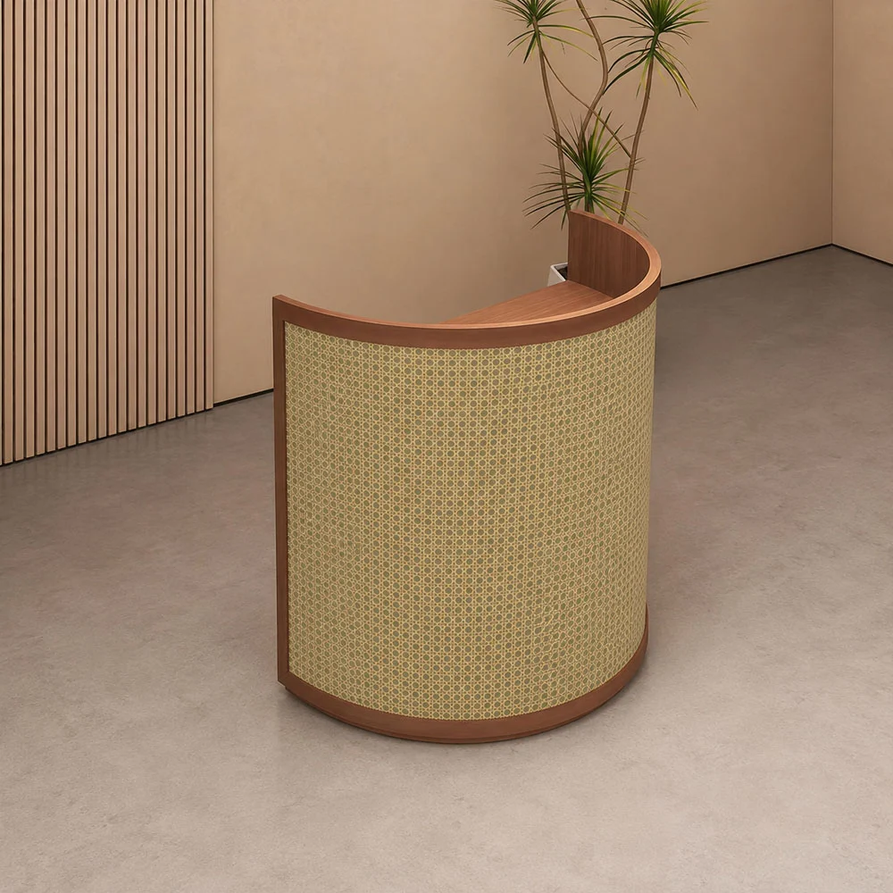 Modern Rattan Small Cashier Desk for Boutique - image 2