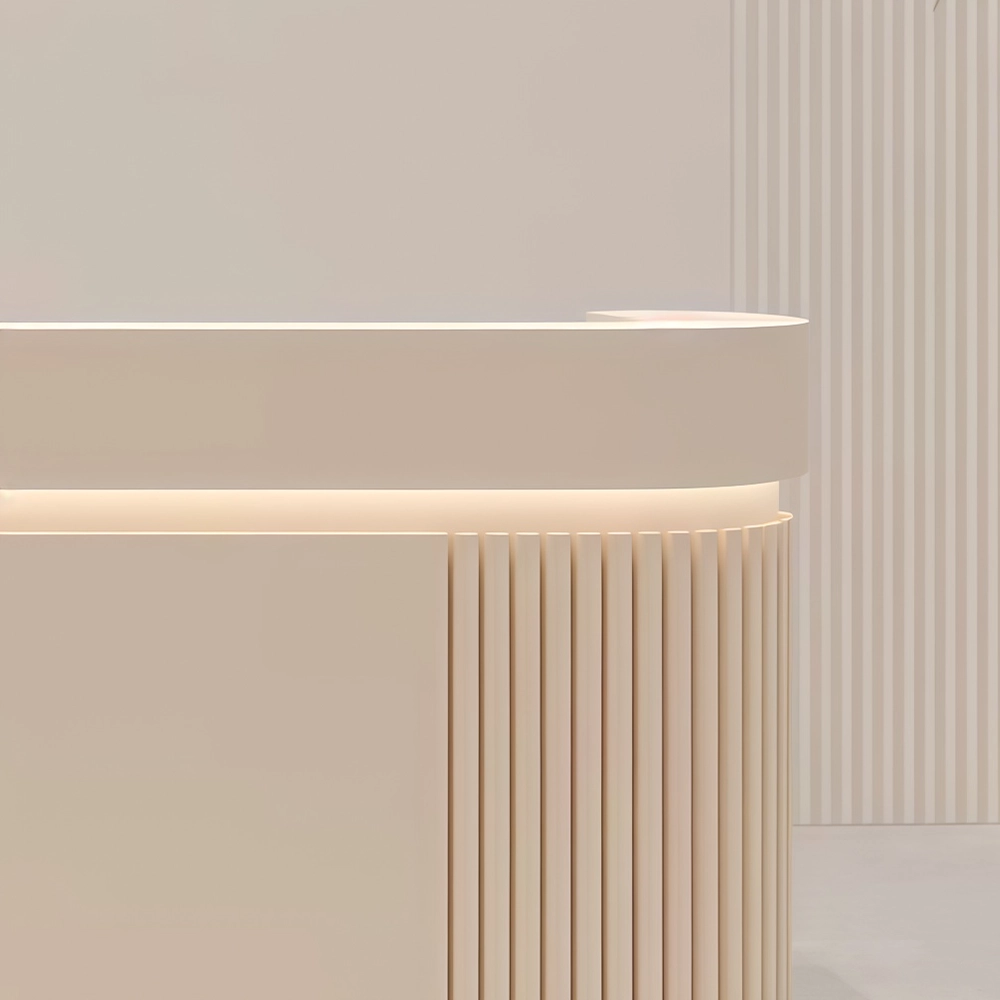 Modern Vertical-striped Luxury Reception Desk - image 5