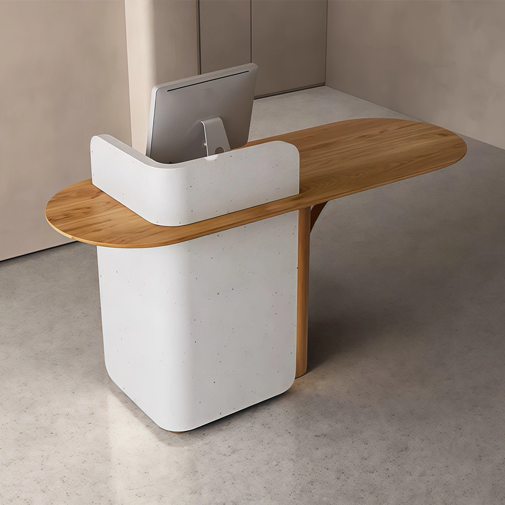 Nordic-style Minimalist Small Reception Desk - image 4