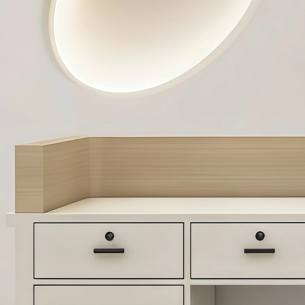 Premium Cream Tone Reception Desk for Academy & Salon - image 7