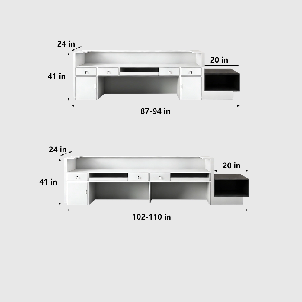 Rectangular Marble Reception Desk for Corporate & Hotel Lobby - image 9