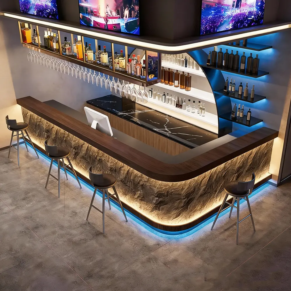 Rustic Industrial Feature  & Bar Counter in Cultured Stone - image 2
